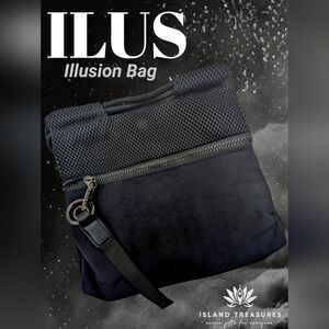 New IILUS ILUSION Bag Black With Keychain Magnetic Closure Side-Hand-Book Bag